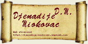 Đenadije Miokovac vizit kartica